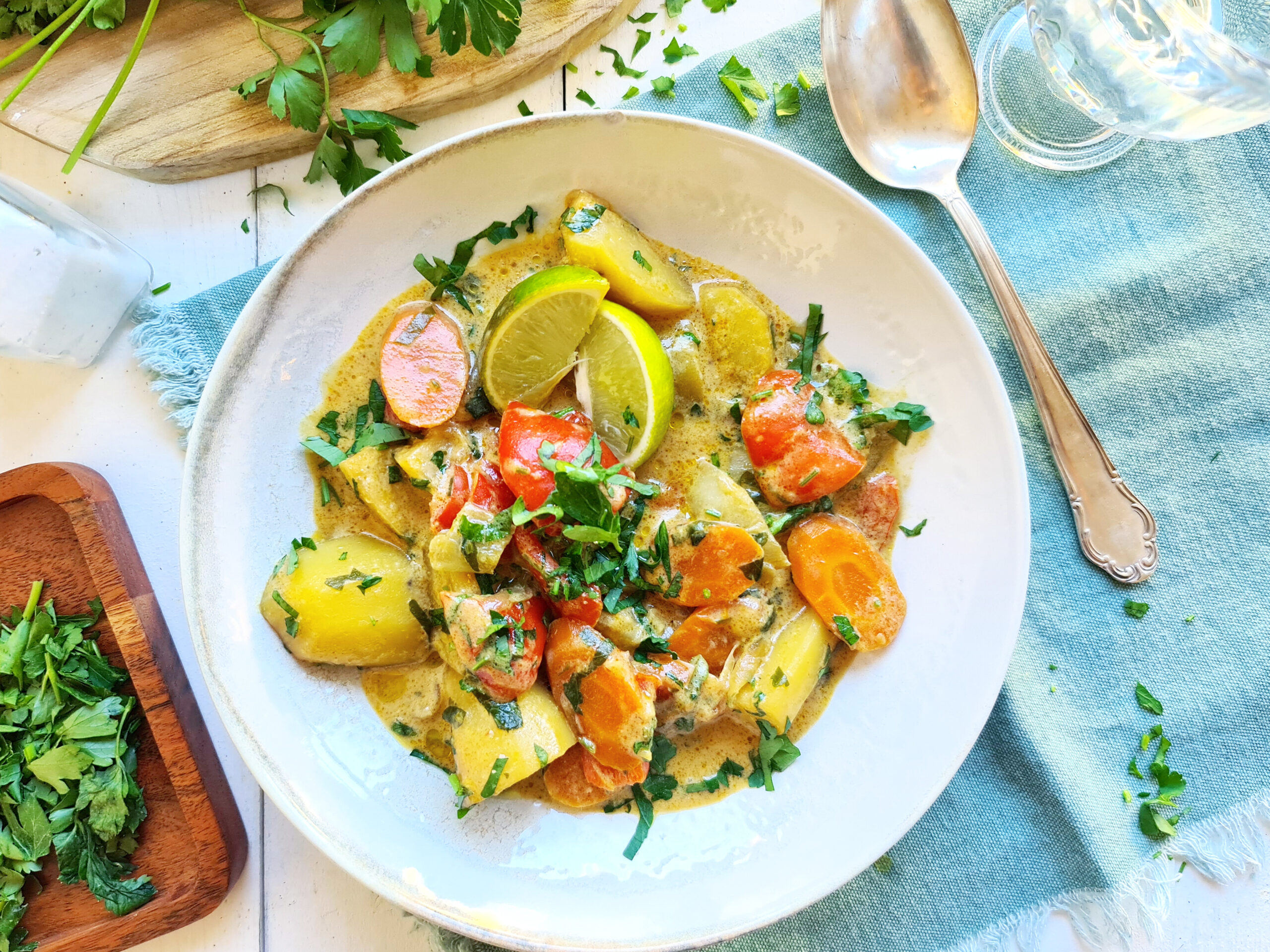 🥥 One-Pot-Asia-Gemüse-Bowl mit Kokosmilch, Pak Choi & Thai-Basilikum